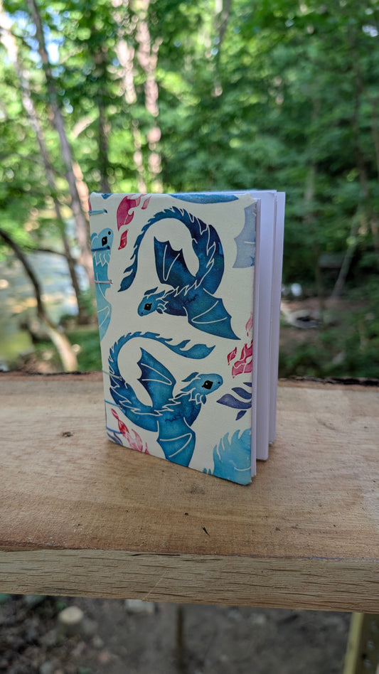 Blue Dragons notebook - 4x6